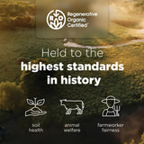Ancient Nutrition etiqueta con lista de 30 cepas y 50 mil millones CFU por porción