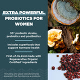 Ancient Nutrition detalle de la etiqueta que resalta cepas y certificación