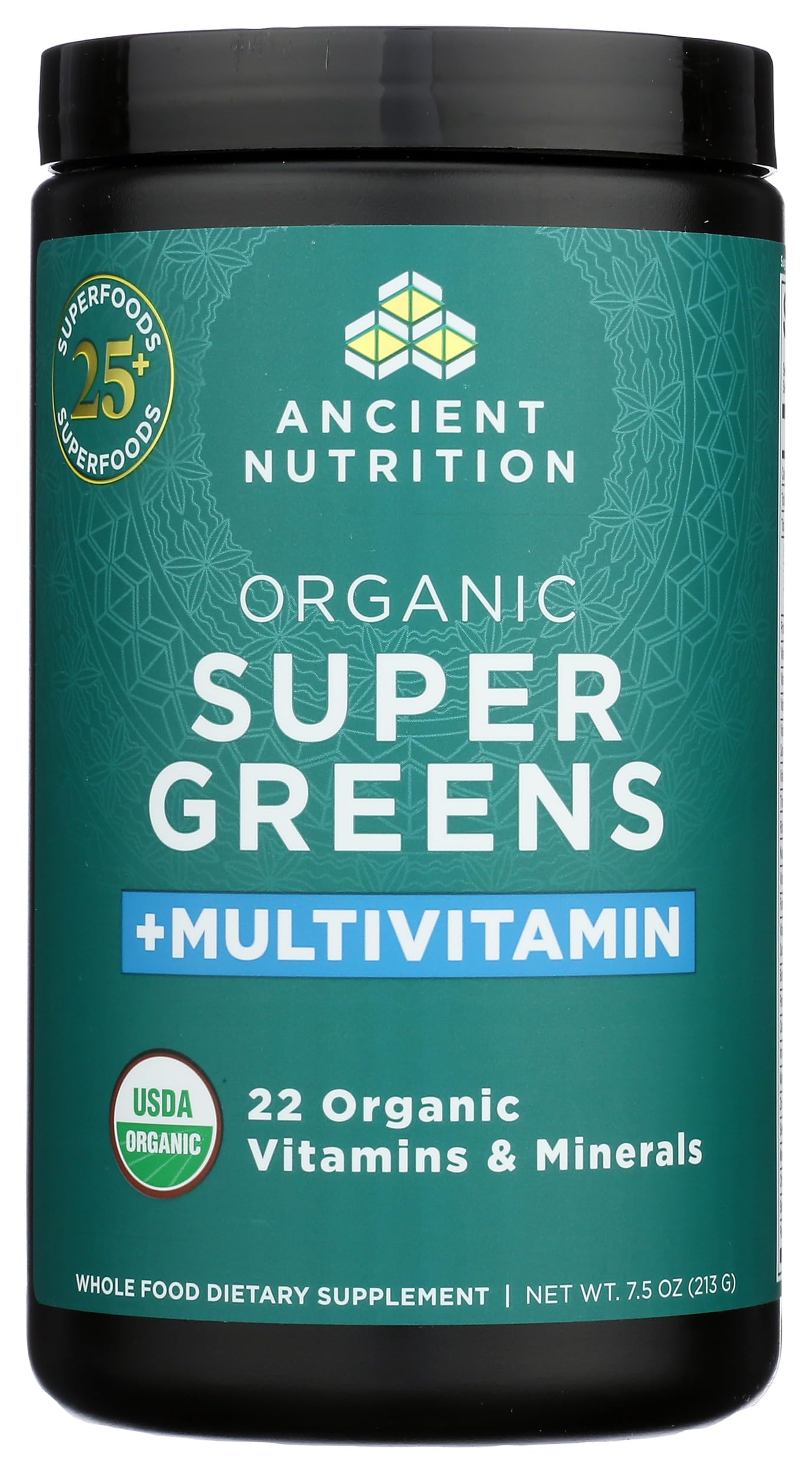 Ancient Nutrition etiqueta nutricional y lista de ingredientes para transparencia