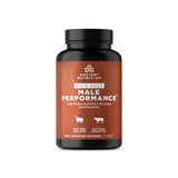 Ancient Nutrition frasco delante mostrando etiqueta y tamaño del producto