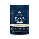 Ancient Nutrition envase frontal mostrando etiquetas claras y beneficios