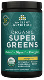 Ancient Nutrition envase frontal mostrando sabor mango y beneficios visibles
