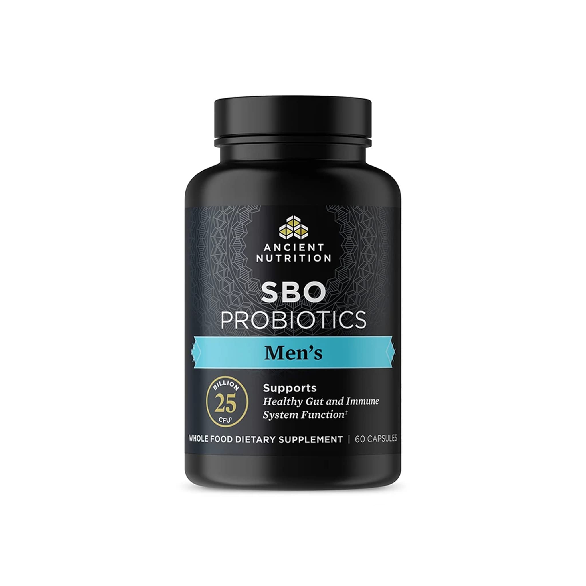 Ancient Nutrition bote frontal mostrando etiqueta y beneficio digestivo