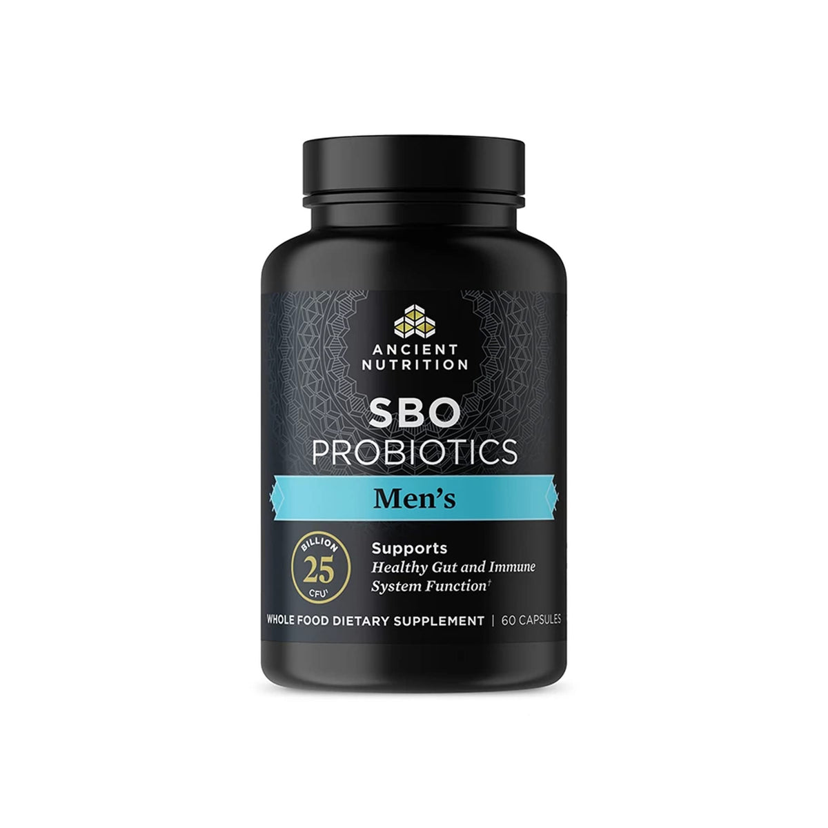 Ancient Nutrition bote frontal mostrando etiqueta y beneficio digestivo