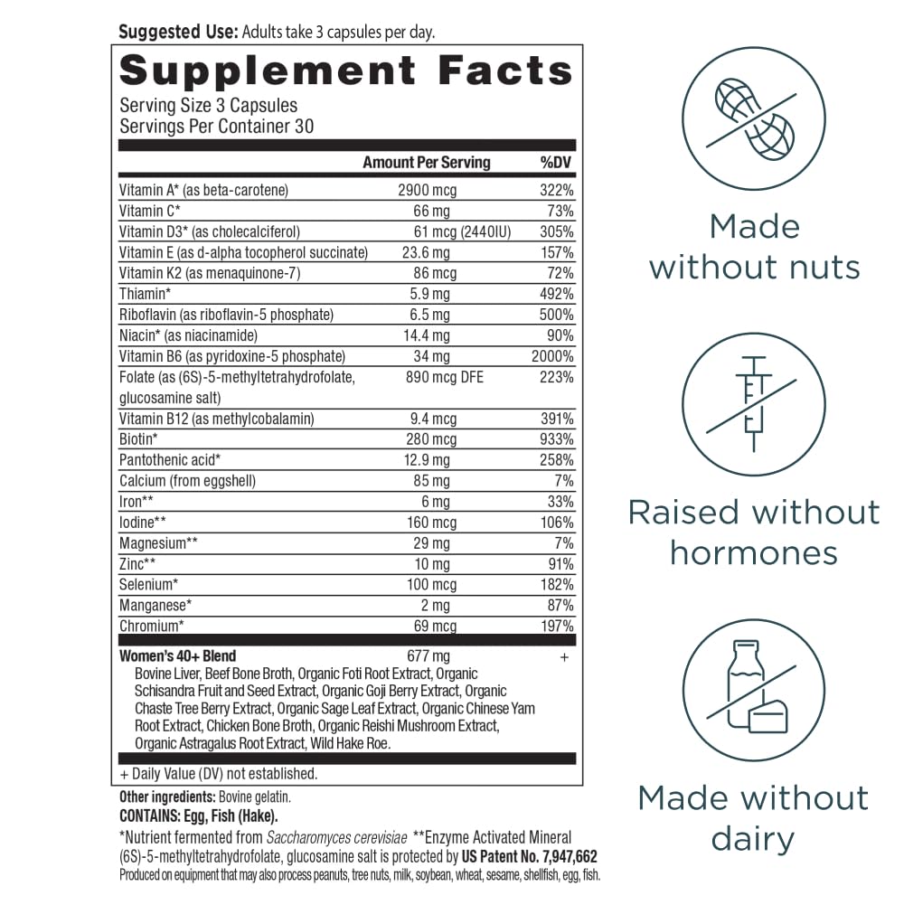 Ancient Nutrition primeros planos de ingredientes naturales del blend