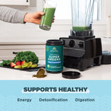 Ancient Nutrition ingredientes orgánicos dispuestos, subrayando origen vegetal
