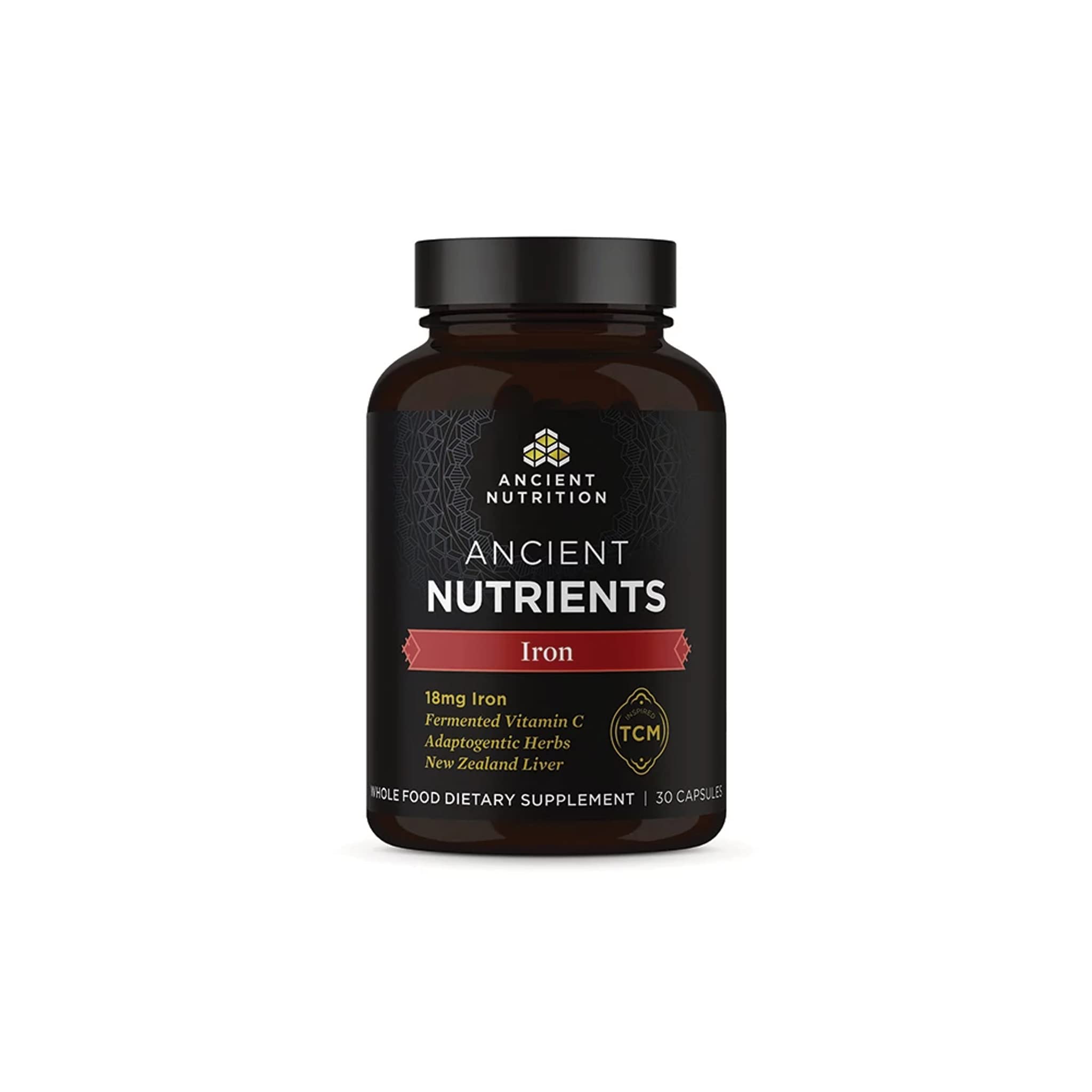 Ancient Nutrition bote frontal mostrando diseño y claridad del producto