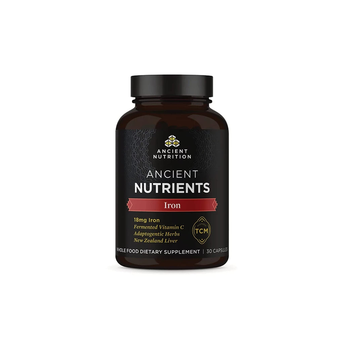 Ancient Nutrition bote frontal mostrando diseño y claridad del producto