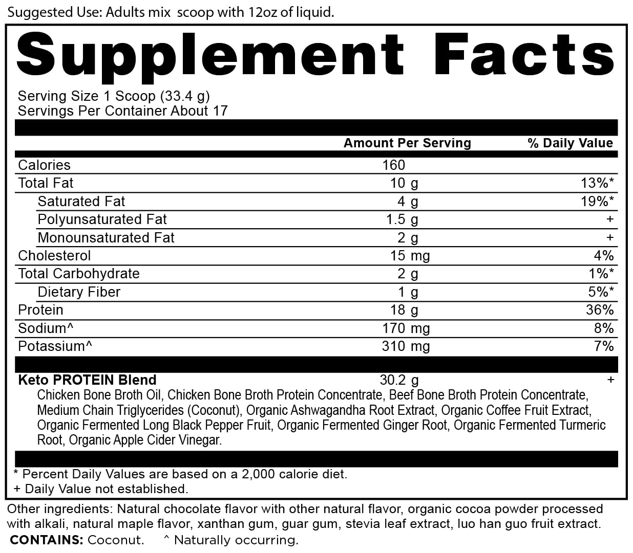 Ancient Nutrition polvo en cuchara textura cremosa para mezclar fácil