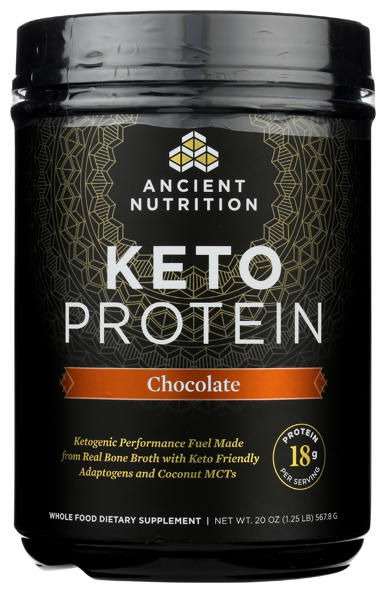 Ancient Nutrition batido preparado sabor chocolate listo para beber energía
