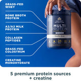 Ancient Nutrition batido preparado en vaso listo para consumo y fácil mezcla
