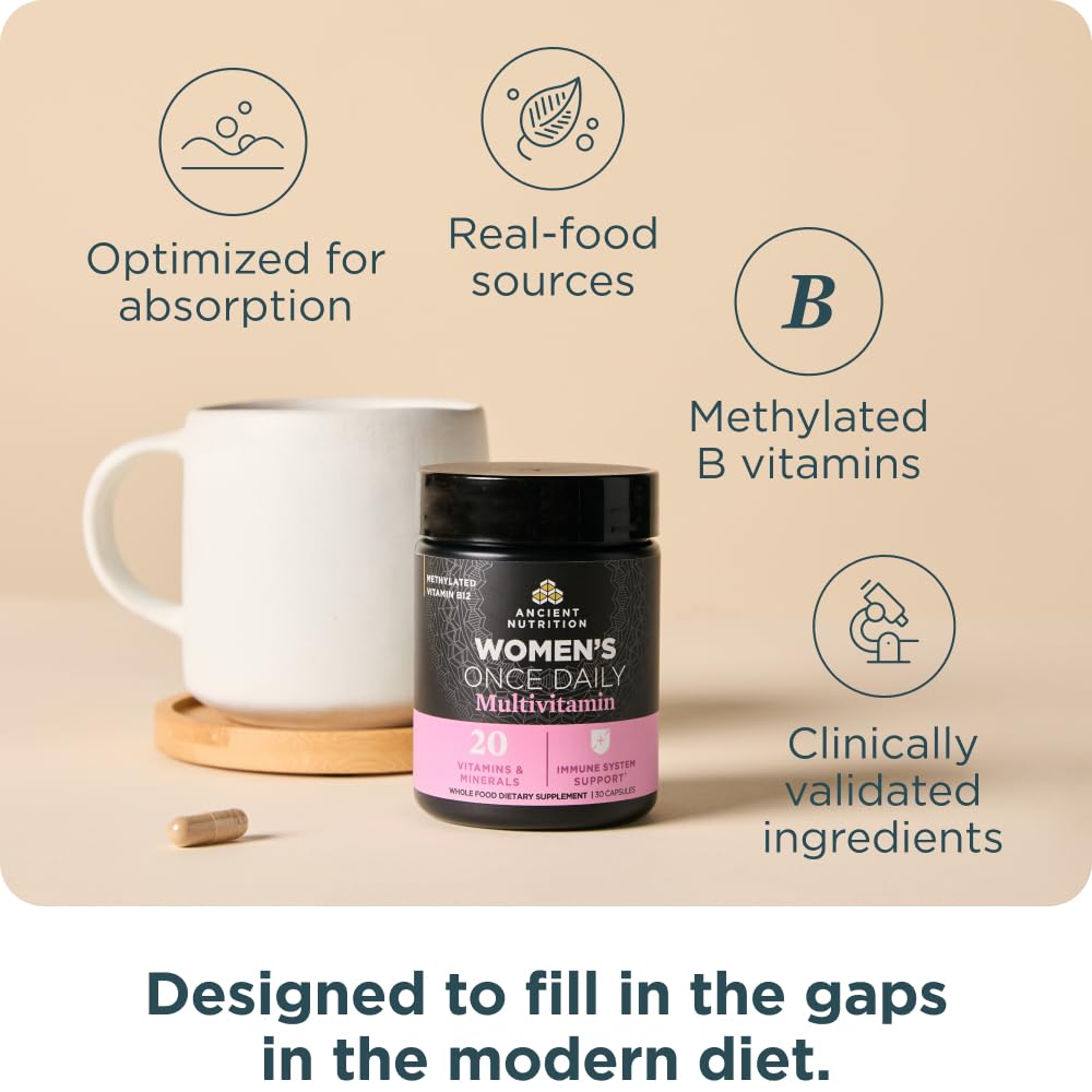Ancient Nutrition ingredientes como hígado mostrados para destacar densidad nutricional