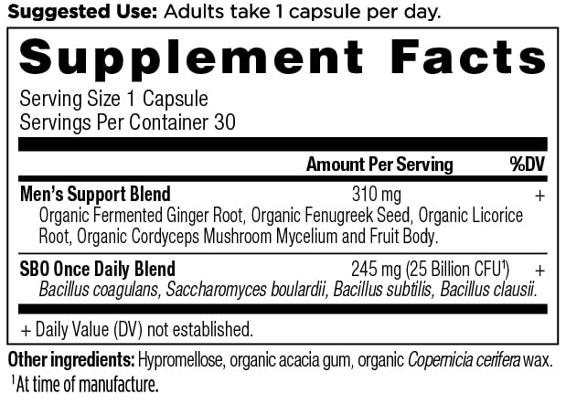 Ancient Nutrition cápsula en mano indicando conveniencia diaria