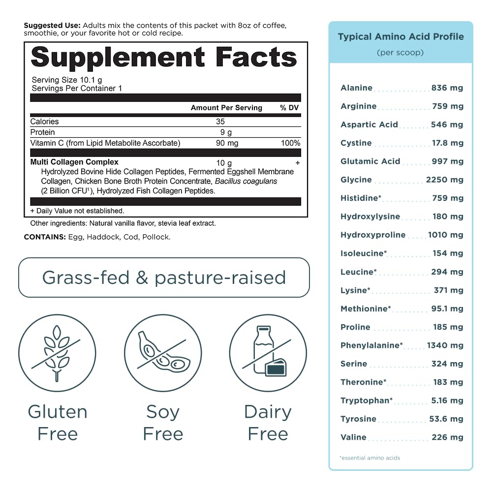 Ancient Nutrition sobre individual abierto listo para mezclar, fácil uso diario