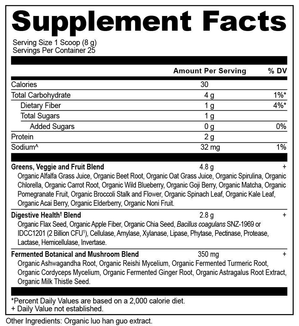 Ancient Nutrition envase junto a una mano para comparar tamaño real