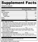 Ancient Nutrition envase junto a una mano para comparar tamaño real