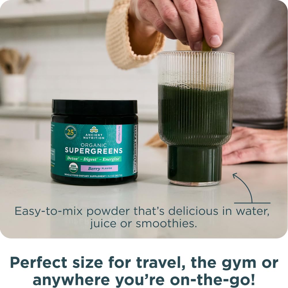 Ancient Nutrition etiqueta nutricional visible, transparencia y calidad