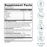 Ancient Nutrition stick pack abierto con polvo berry y dosificación práctica