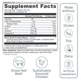 Ancient Nutrition comparación de envase y porciones para planificación diaria