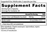 Ancient Nutrition polvo textura cercana que sugiere mezcla fácil y natural