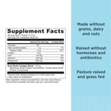 Ancient Nutrition primer plano de textura del polvo, mezcla fácil