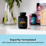 Ancient Nutrition producto en uso junto a desayuno, integración en rutina