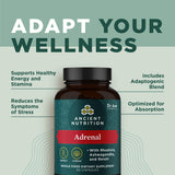 Ancient Nutrition frasco en mano mostrando tamaño y fácil consumo
