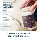 Ancient Nutrition cápsula en mano indicando dosis práctica diaria