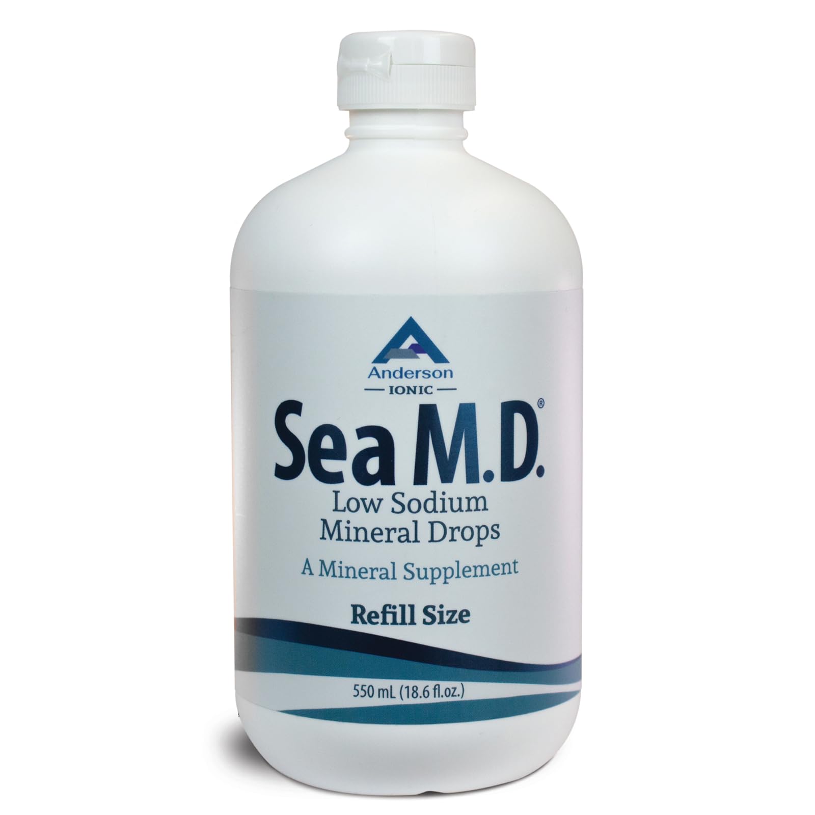 Anderson Sea M.D. frasco frontal mostrando concentración y tamaño