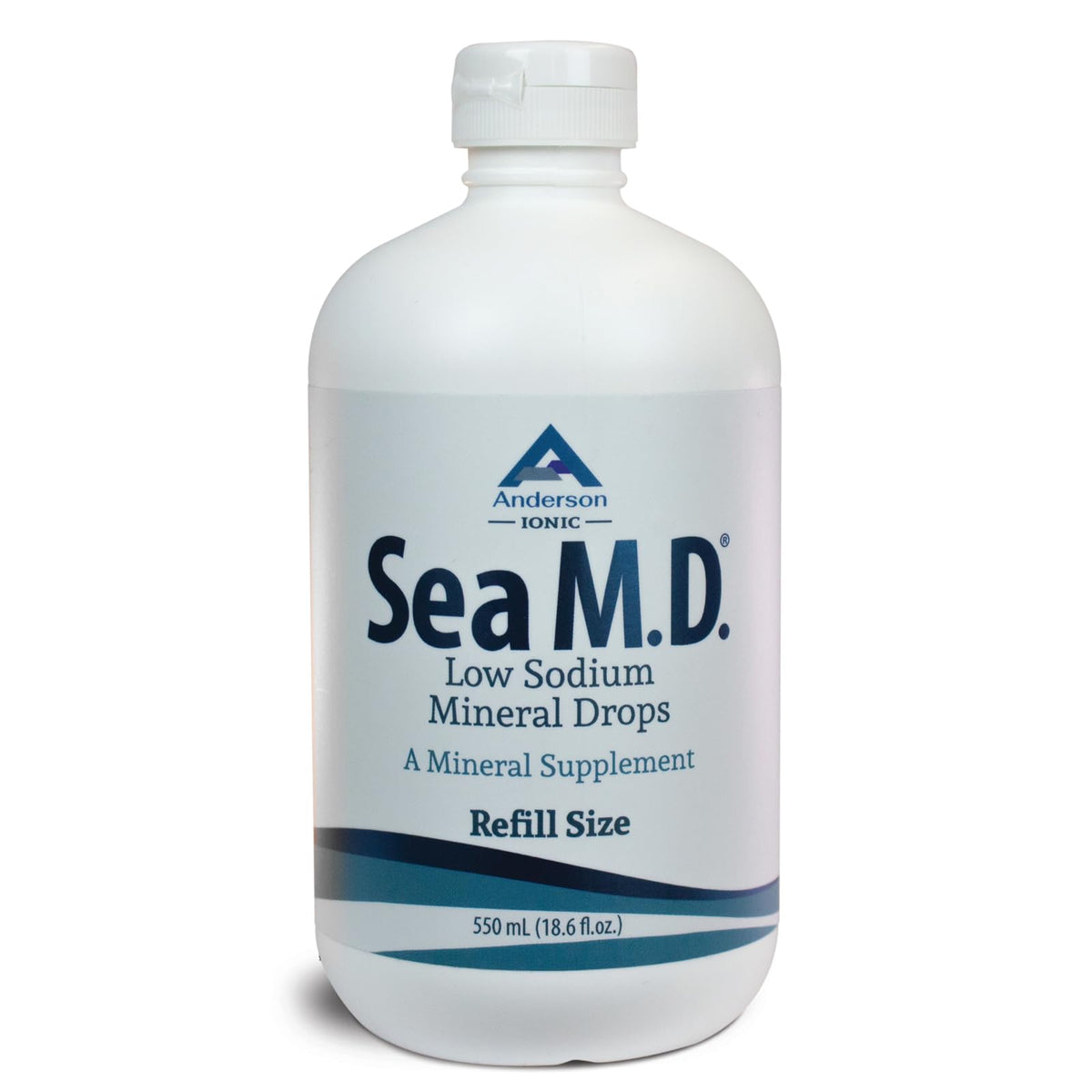 Anderson Sea M.D. frasco frontal mostrando concentración y tamaño