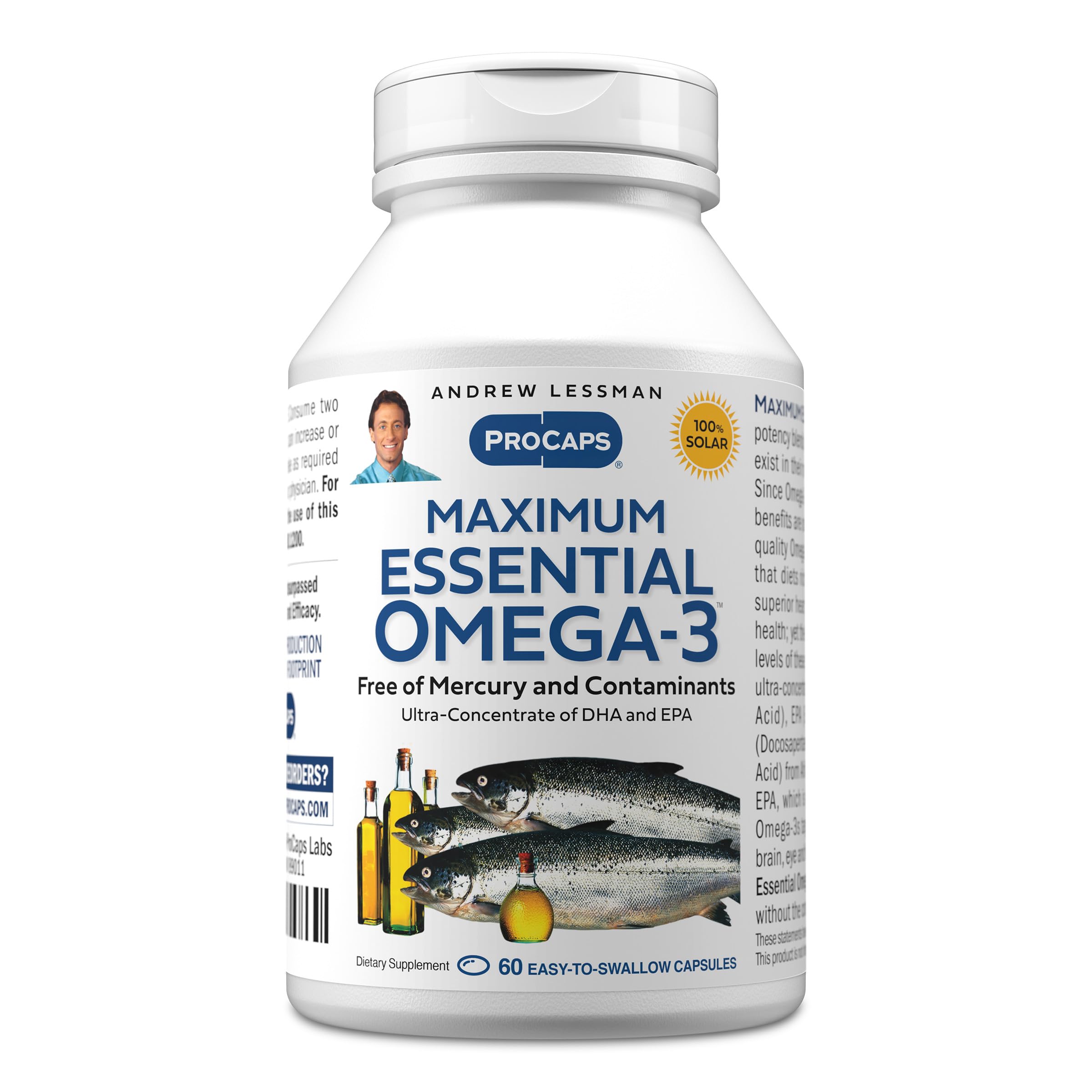 ANDREW LESSMAN frasco frontal mostrando capacidad y marca, beneficio pureza