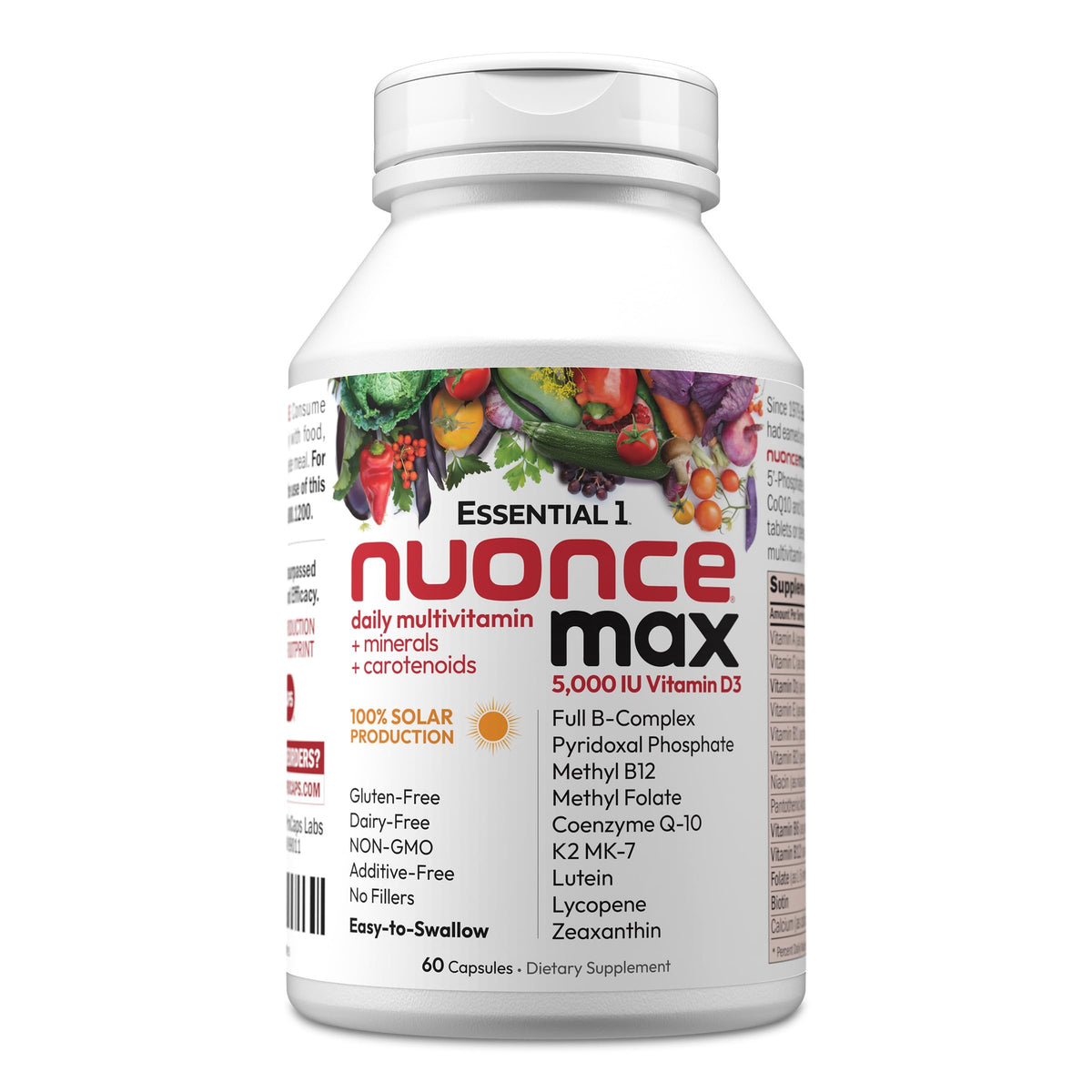 ANDREW LESSMAN envase frontal nuoncemax mostrando beneficio de pureza
