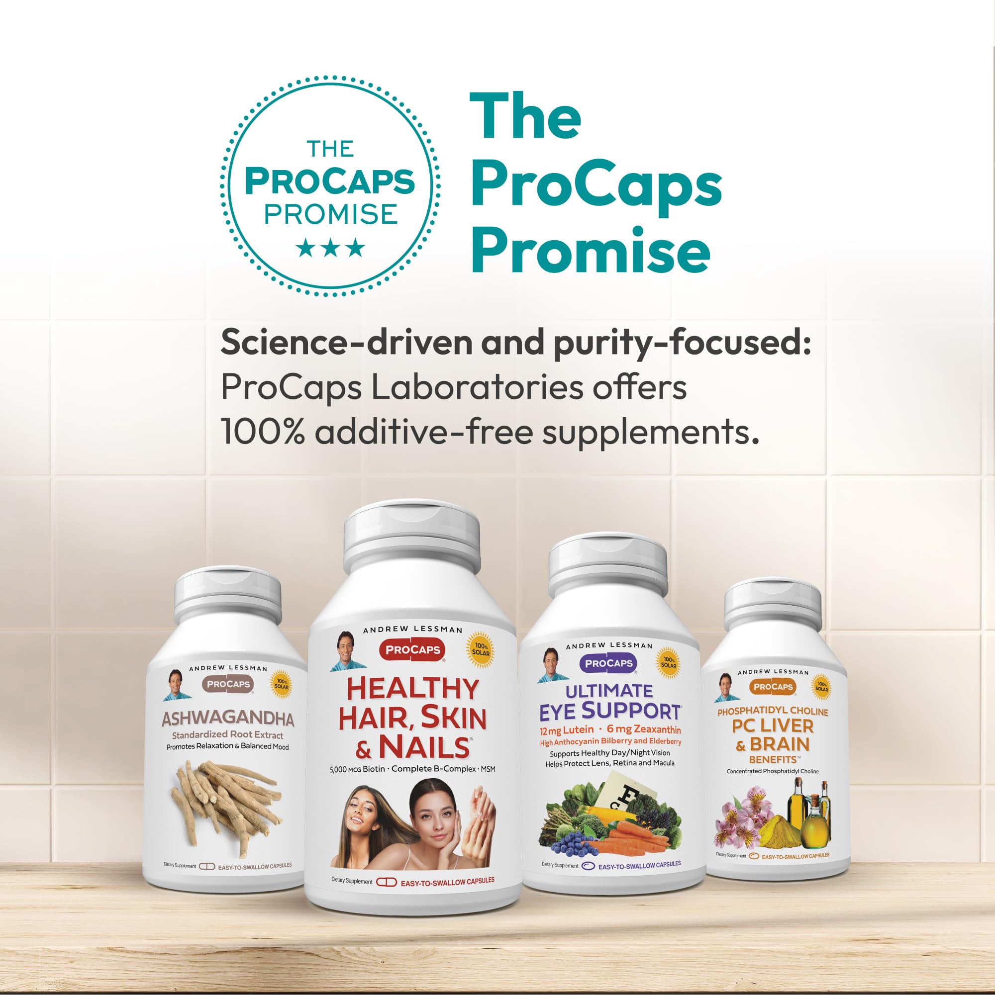 ANDREW LESSMAN cápsula en mano que ilustra tamaño y facilidad de uso