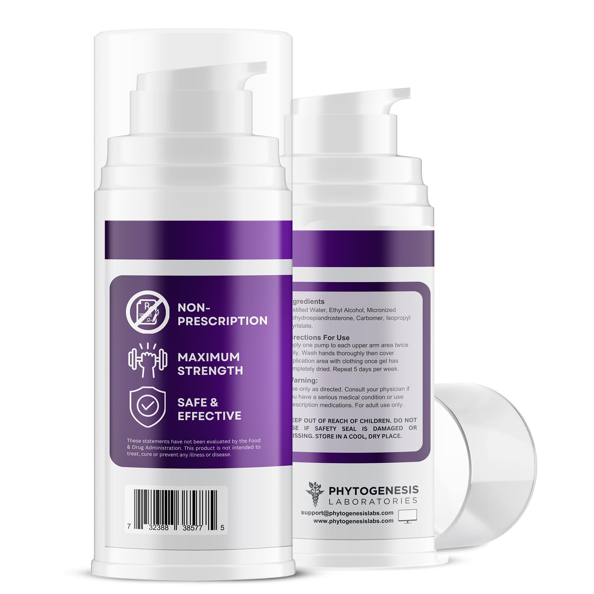 ANDROGENESIS textura del gel mostrando apariencia ligera y absorción rápida
