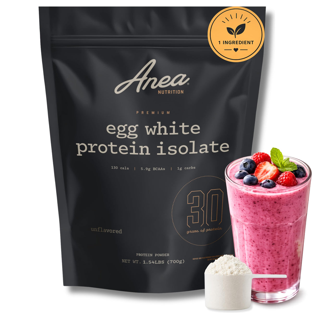 Anea Nutrition envase frontal mostrando producto y 20 porciones beneficio claridad