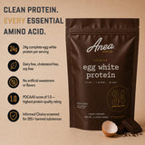 Anea Nutrition polvo cerca con textura fina sin grumos, mezcla suave y homogénea