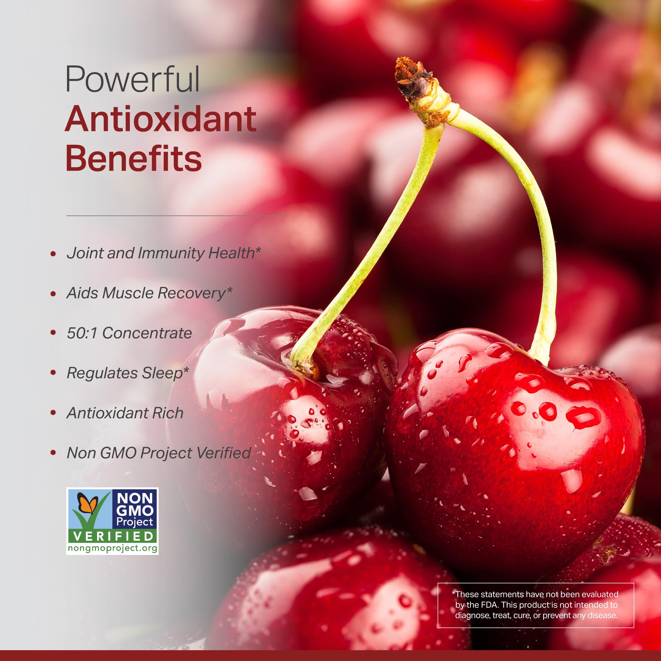 Anew Vita cerezas Montmorency de Michigan que resaltan origen agrícola