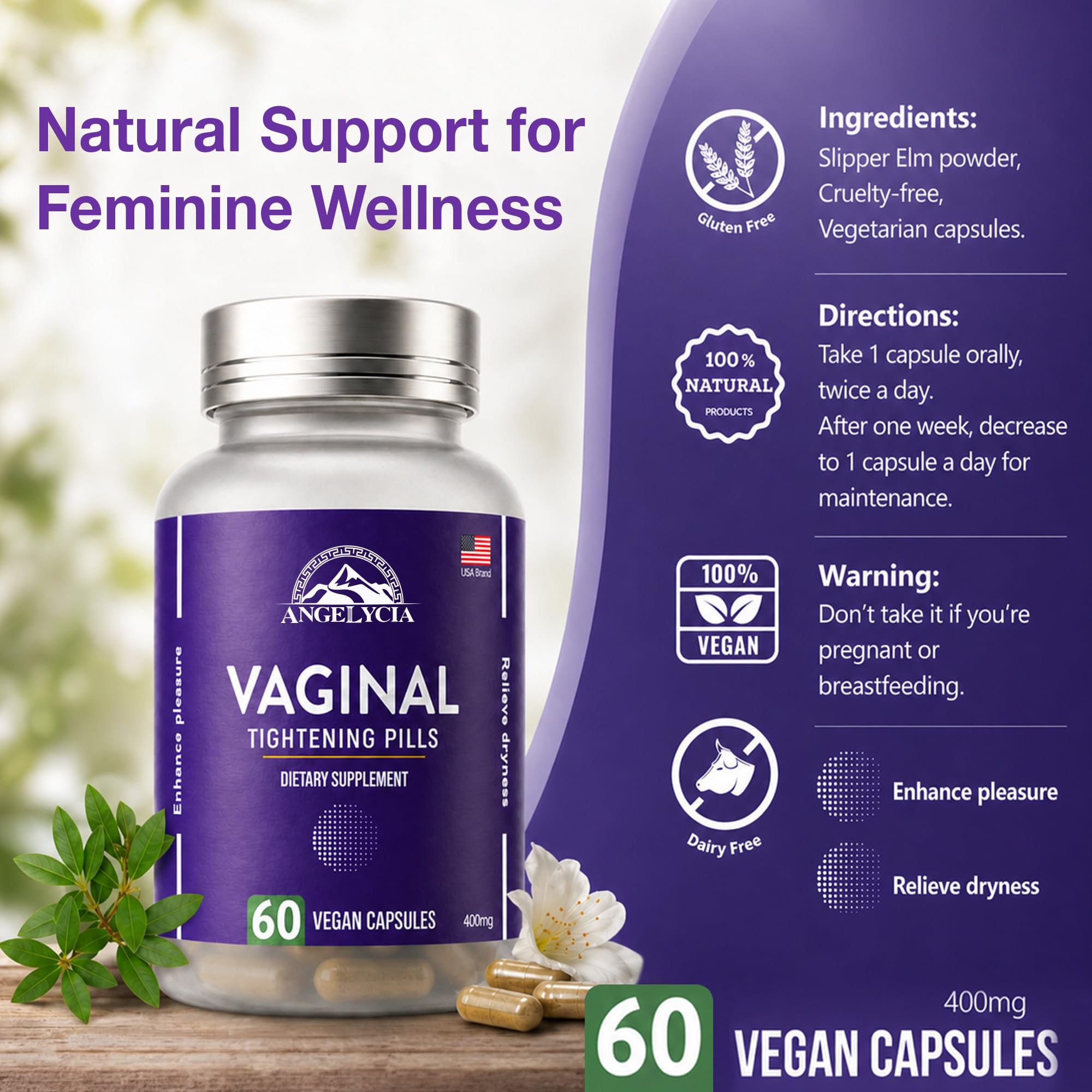 ANGELYCIA etiqueta con ingredientes que inspira transparencia