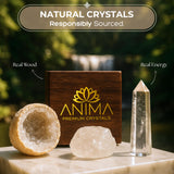 Anima cristal en bruto detalle de textura natural y conexión orgánica