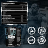 Animal Advanced Omega etiqueta con lista de ingredientes y concentraciones claras
