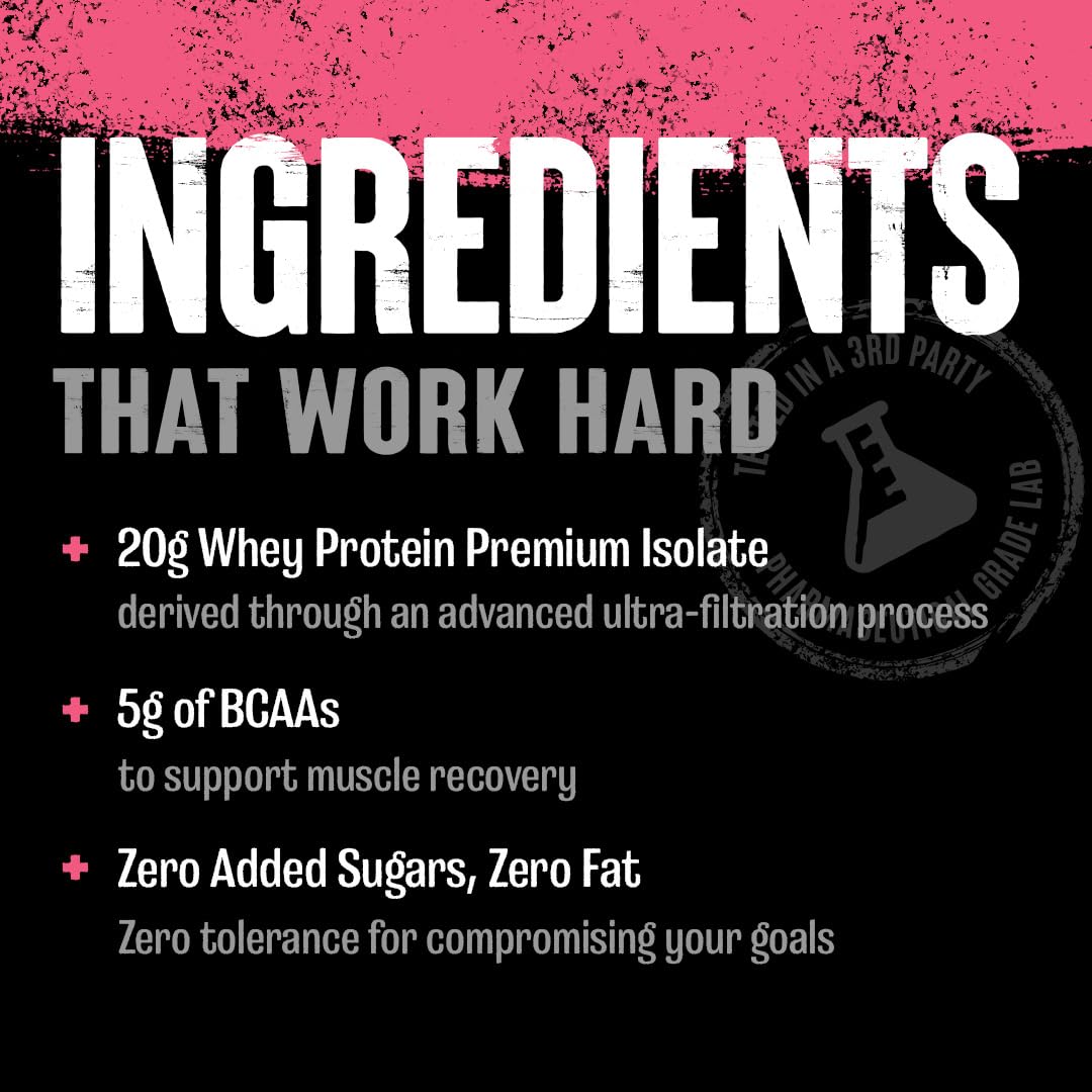 Animal Clear Whey comparación de tamaño en mano, envase práctico y portable