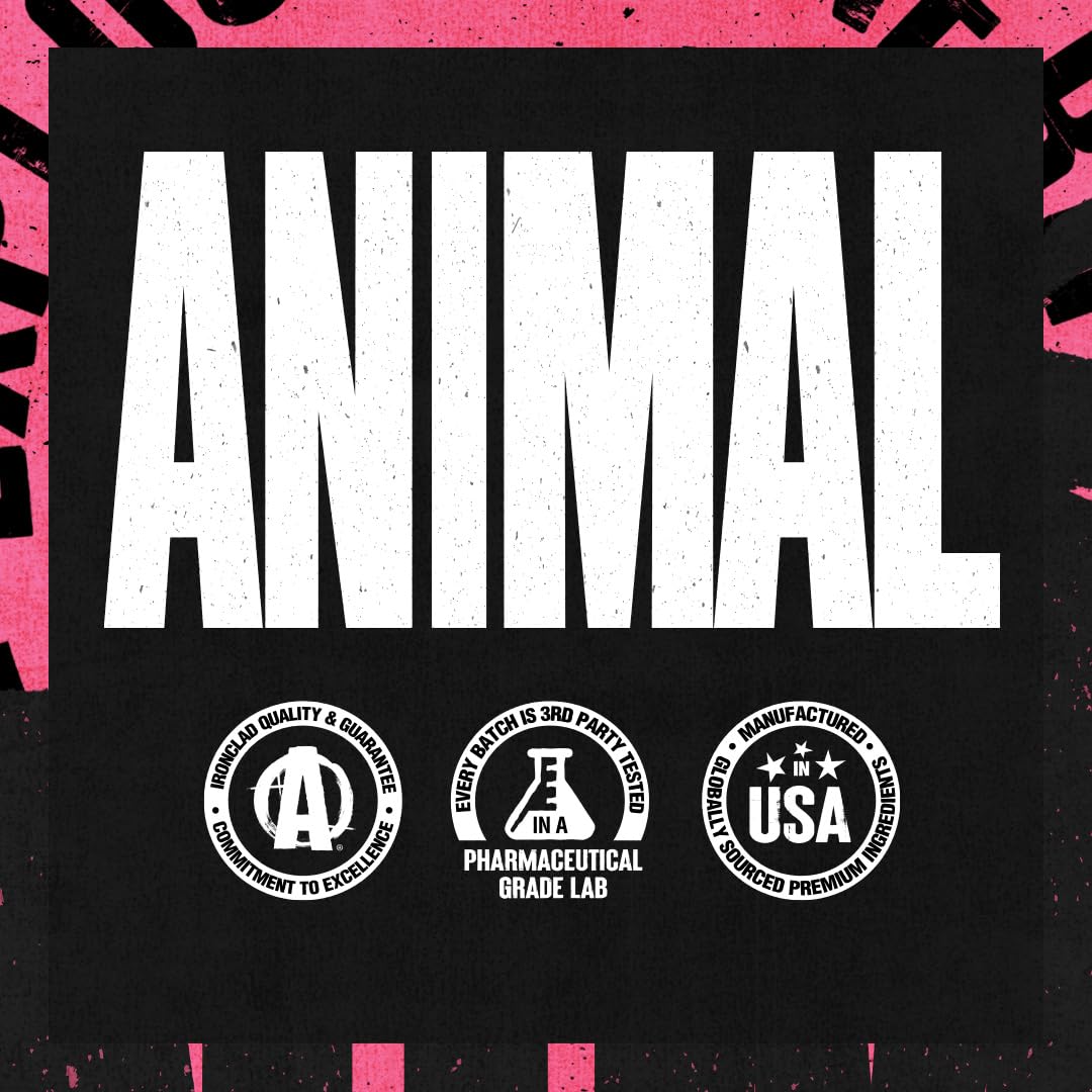 Animal Clear Whey etiqueta con ingredientes y garantía GMP para mayor confianza