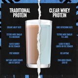 Animal Clear Whey textura clara en primer plano que sugiere fácil digestión