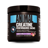 Etiqueta Animal con lista de ingredientes y 5 g de creatina por porción visible