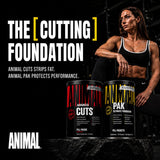 Animal Cuts comparación de tamaño con mano para visualizar porción portátil