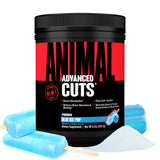 Animal Cuts frente del envase mostrando el sabor Blue Ice Pop y beneficio motivacional