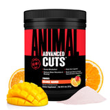 Animal Cuts frente del envase mostrando sabor naranja mango y beneficios