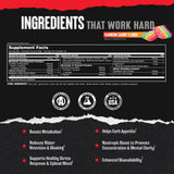 Animal detalle de la etiqueta con lista de ingredientes y calidad GMP