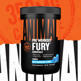 Comparación de tamaño con cuchara medidora para dosis de Animal Fury, facilita la dosificación correcta