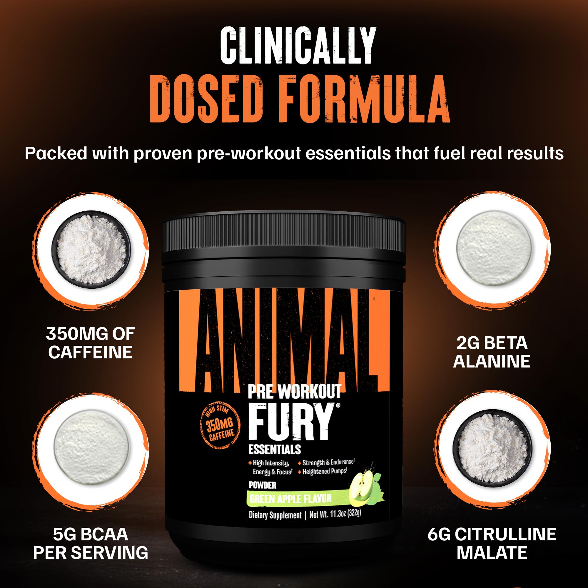 Etiqueta Animal Fury detalle de ingredientes y certificaciones que transmiten calidad